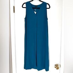 NWT Eileen Fisher Silk Georgette Crepe Dress